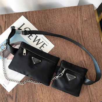 

Composite Bag for Women 2020 New Fashion Chest Bag and Purse Lady Single Shoulder Messenger Chain Bag Walking Sport Chest Purse