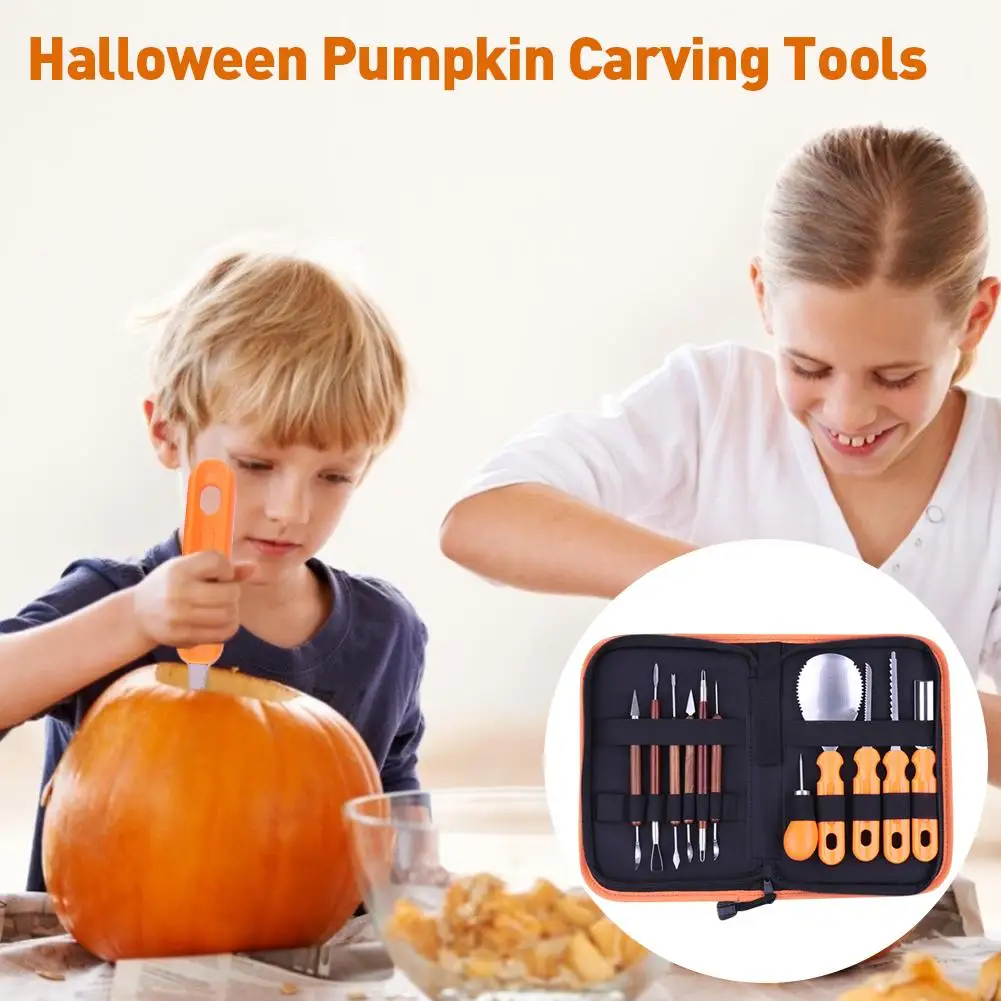

Halloween Pumpkin Carving Tools Children Cutting Supplies Tools Kit Pumpkin Light Decoration Props