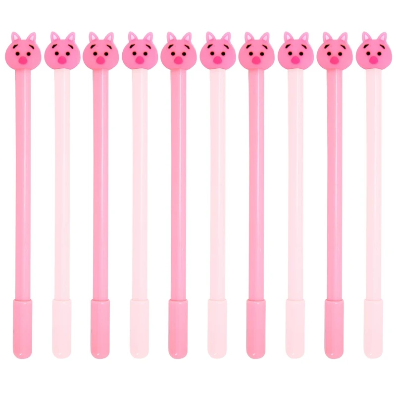

20 Pieces Cute Pig Writing Gel Ink Pen with 0.5 Mm Black Ink Fine Point for Office School Students