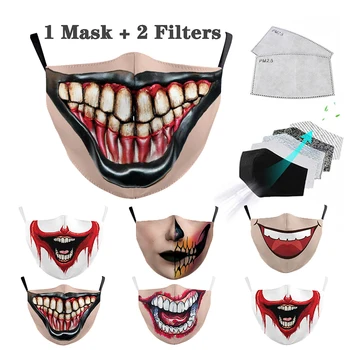 

Mask Adults Respirator Cosplay Face Masks Anti Dust Mouth Protection Respira Purge Halloween Mask Reusable Washable Facemask