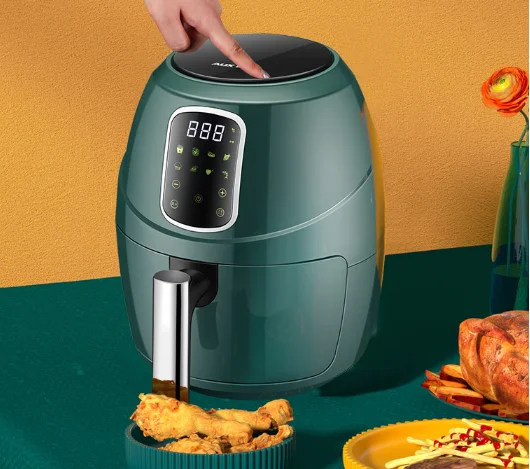 Intelligent timing fast large capacity home non-stick filter basket oil-free low fat oven fryer J06