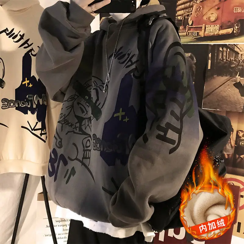 Женская толстовка с капюшоном в стиле хип-хоп Осень-зима | одежда