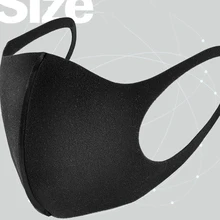 1 шт. Пылезащитная дышащая маска для лица, хлопок, для женщин, мужчин, детей, губчатая маска для лица, многоразовая, против загрязнения лица, защита от ветра