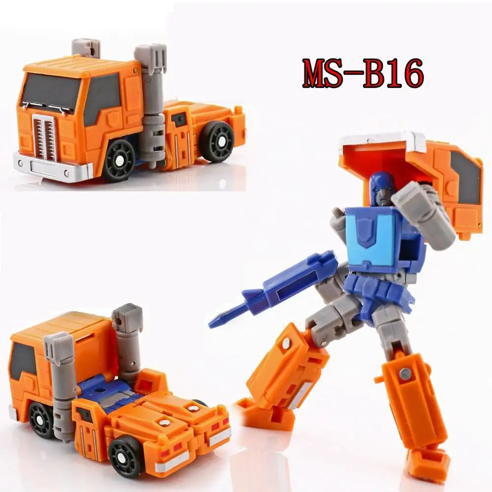 Магический квадрат гигантская страна MS-Toys трансформация MS-B07 MS B07 красная пушка Sideswipe деформация фигурка робота игрушки подарок - Цвет: MS-B16 (7.6cm)