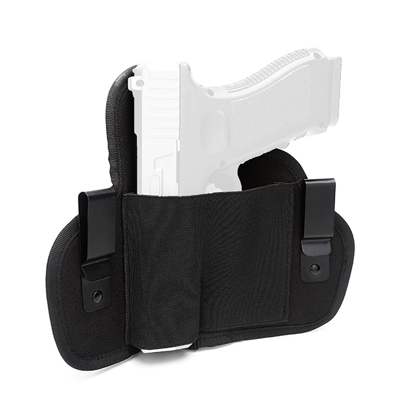 Universal Anti-slip Pistol Holster Belly Waist Carry Holder Pouch For Shooting Hunting - Цвет: Left