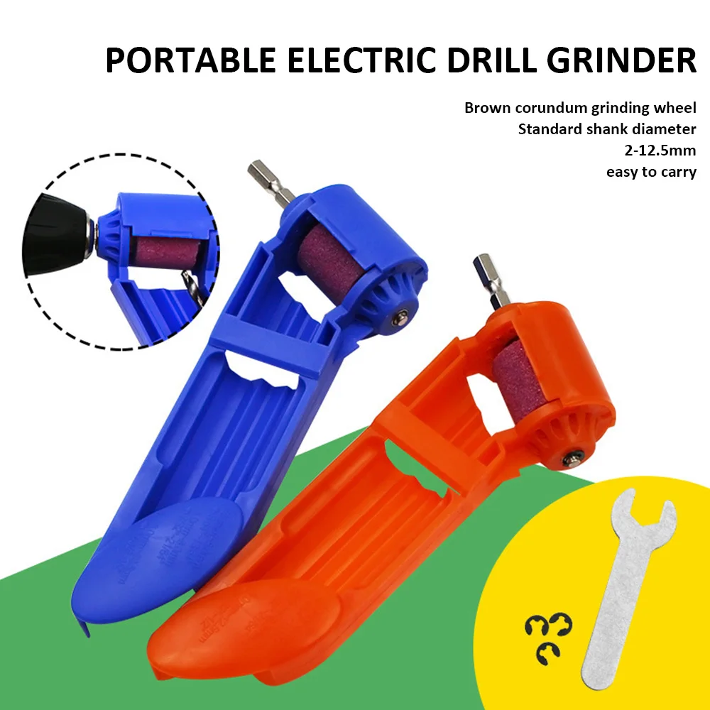 Sharpening Drill Bit Sharpener Portable Corundum Grinding Wheel Grinder