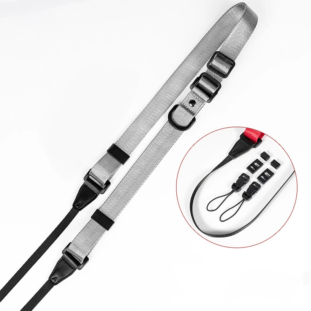 Cable Tie Light Gra Универсальный SLR ремень для камеры Прочный регулируемый плечевой шейный ремень Спортивная цифровая камера машина ремень обратно висячая нейлоновая веревка - Цвет: Cable Tie Light Gra