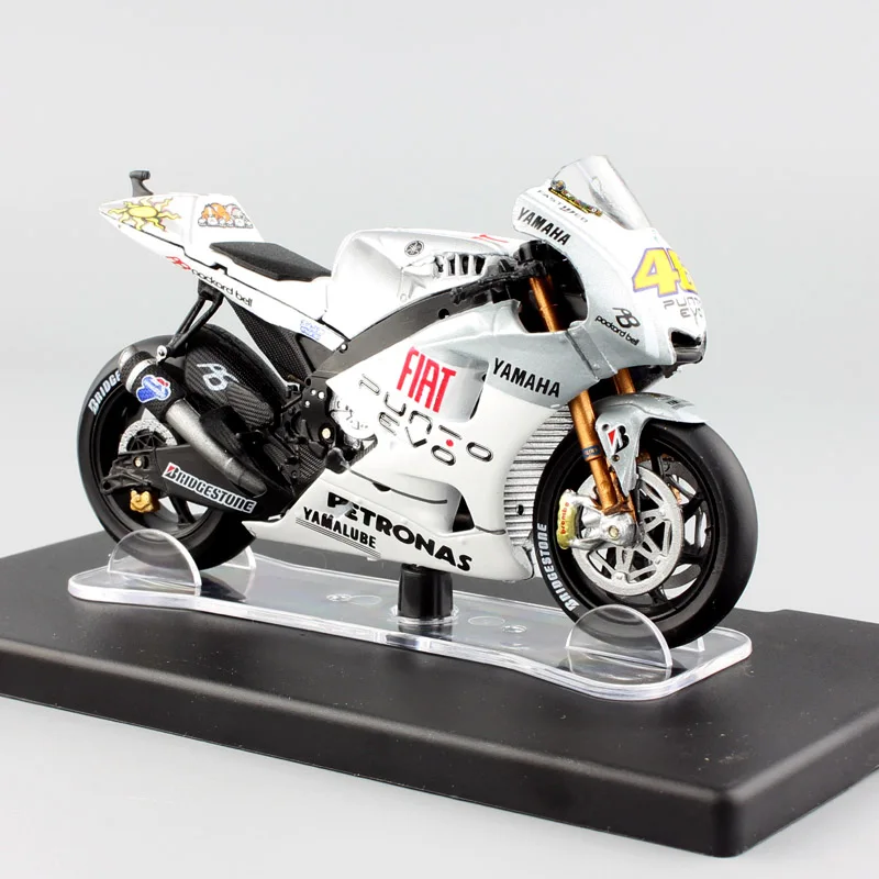 1:18 Масштаб#46 YAMAHA YZR-M1 Estoril 2009 мотоцикл Diecasts& игрушечные транспортные средства модель гоночной машины Rossi велосипед мото миниатюрный подарок для детей