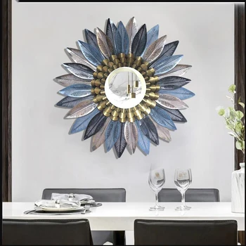 

European Wrought Iron Sunglasses Wall Mural Decoration Home Livingroom Wall Hanging Crafts Hotel porch 3D Wall Sticker Ornaments