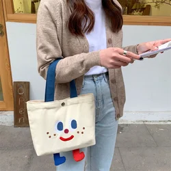 Sac en toile imprimé dessin animé «petits pieds», mignon, pour maman et maman, sac de sortie pour couches de bébé, sac à main coréen Simple pour étudiant haverack 