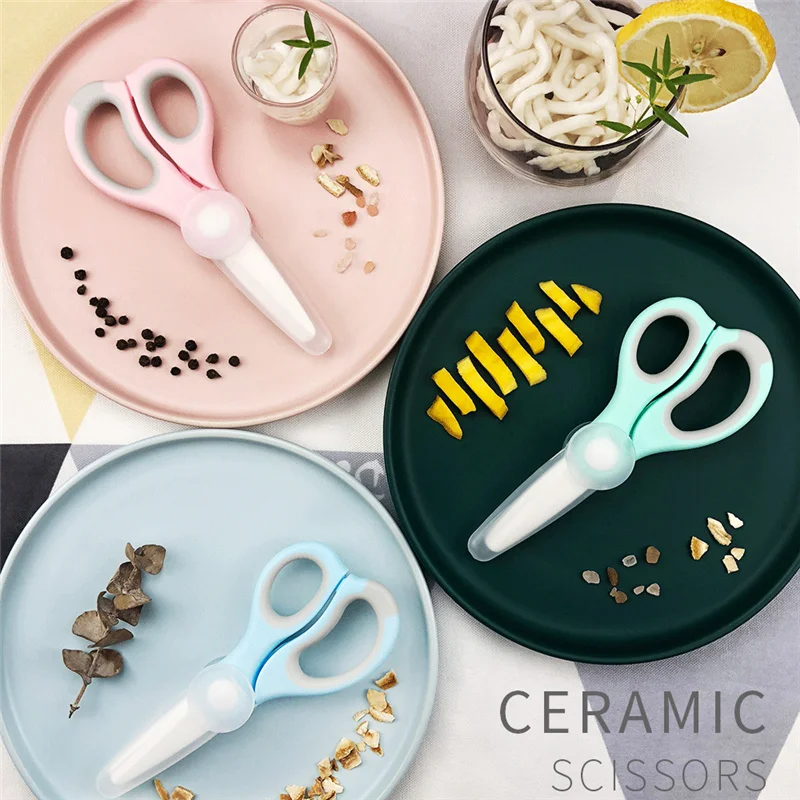 Baby Food Mills Ceramic Scissors Household Toddler Feeding Aid Scissors Cutting Box Baby Supplies Tableware Health Baby Food Machine