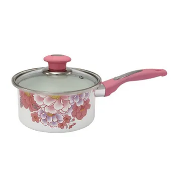 

Non-stick Milk Pot Enamel Milk Pot Hot Milk Small Pot Shabu-shabu Thickened Non-stick Cooker Induction Cooker Universal 15cm