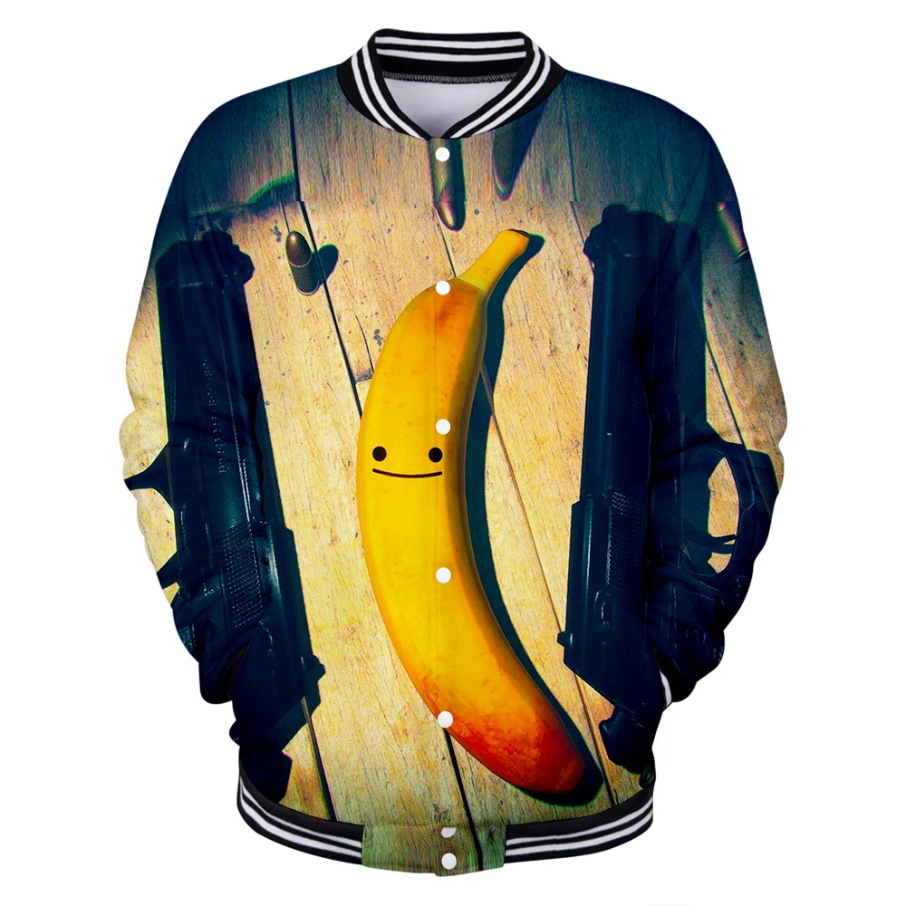 Fashion Printed My friend Pedro 3D hoodies Baseball jacket Men  Autumn winter Casual Long sleeve harajuku  Baseball  jacket