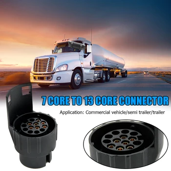 

Adapter 7 to 13 Pin Easily Installation Personal Car Elements for Caravan Trailer Tow Bar 7 Pin Vehicle to 13 Pin Trailer