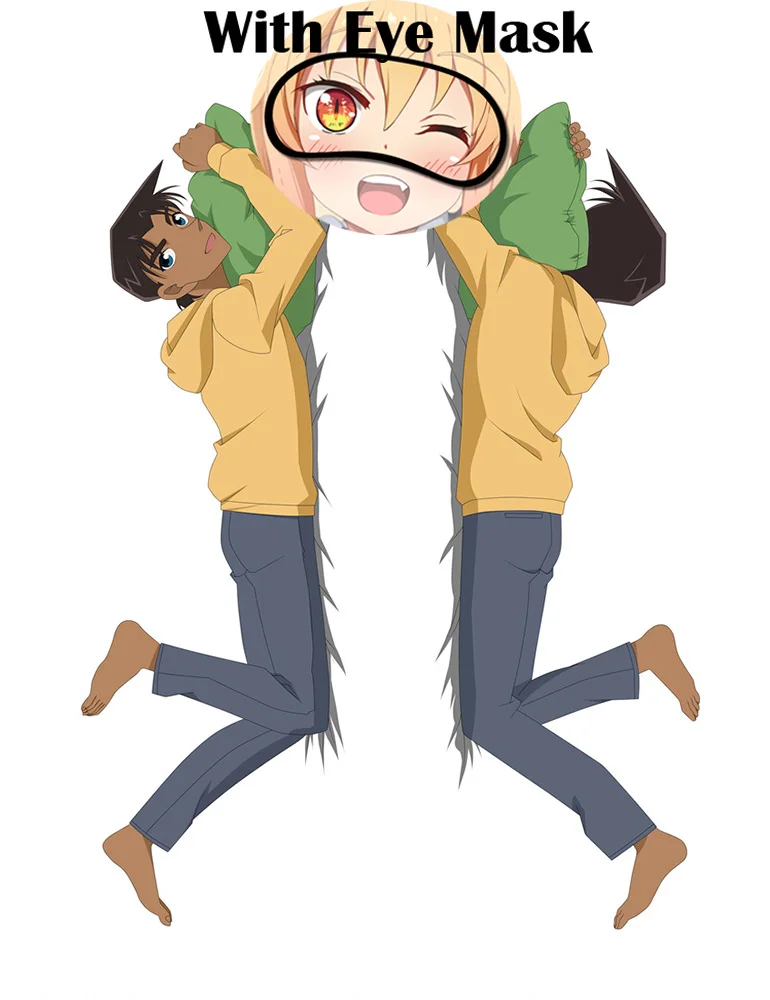 

Detective Conan Boyfriend Pillow Case Anime Dakimakura Waifu Body 3D Double-side Decorative Pillow Cover Cushion with Mask