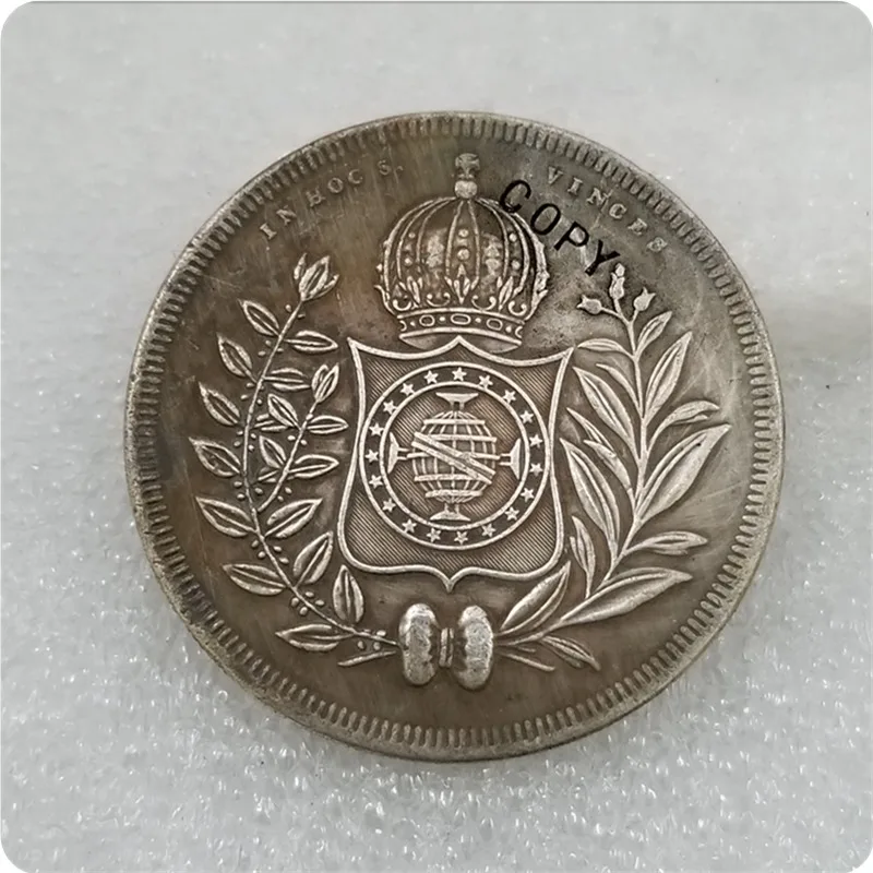1840 Бразилия 1200 рейс имитация монеты