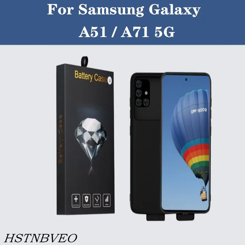 Внешний аккумулятор 7000 мАч чехол для зарядки Samsung Galaxy A71 /A51 аккумулятора