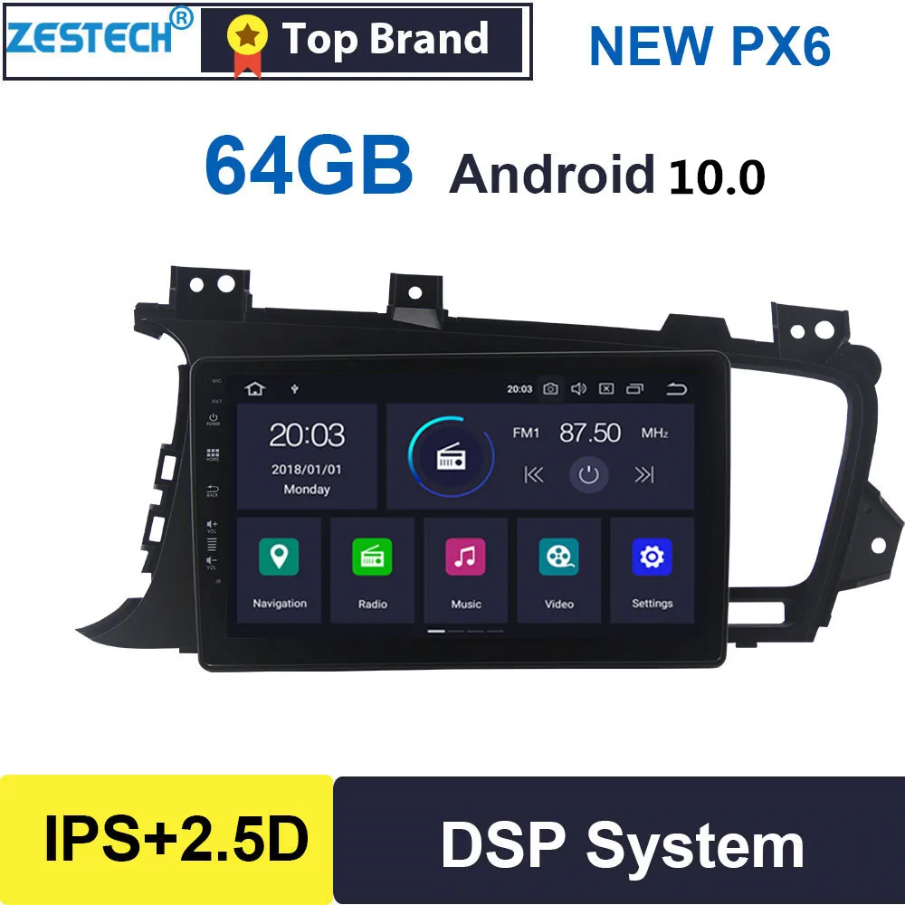 Android 10 0 IPS 2.5D 9 &quotGPS Радио автомобильный DVD-плеер для Kia K5 2011-2014 автомобильное