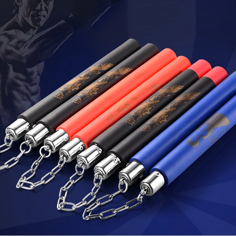 Боевые искусства нунчаки из поролона Nunchaku Дракон узор черные боевые Китайский