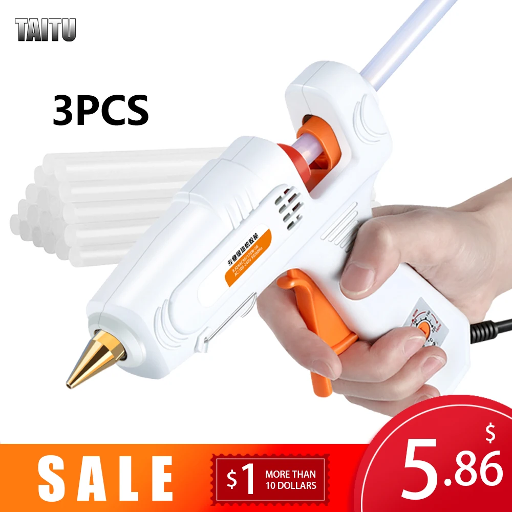  TAITU DIY Мини пистолеты 30W, 60-100W, 100W, 150W, 100-280W термоплавкие Клеевые пистолеты клейкие силиконовые пистолеты термоклеевые промышленные элек…