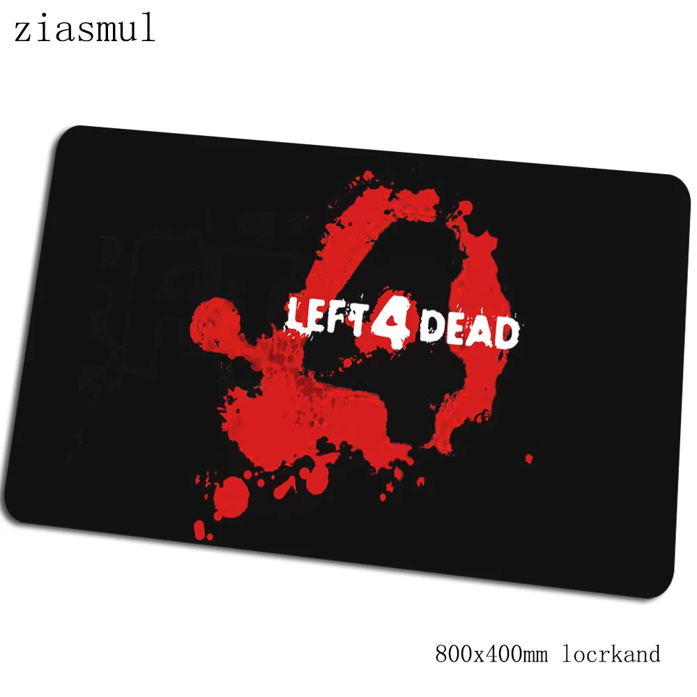 Left 4 Dead коврик для мыши 800x400x3 мм Коврик для компьютерной мыши с блокировкой края игровой толстый коврик для мыши Клавиатура Игры pc gamer - Цвет: Size 800x400x3mm
