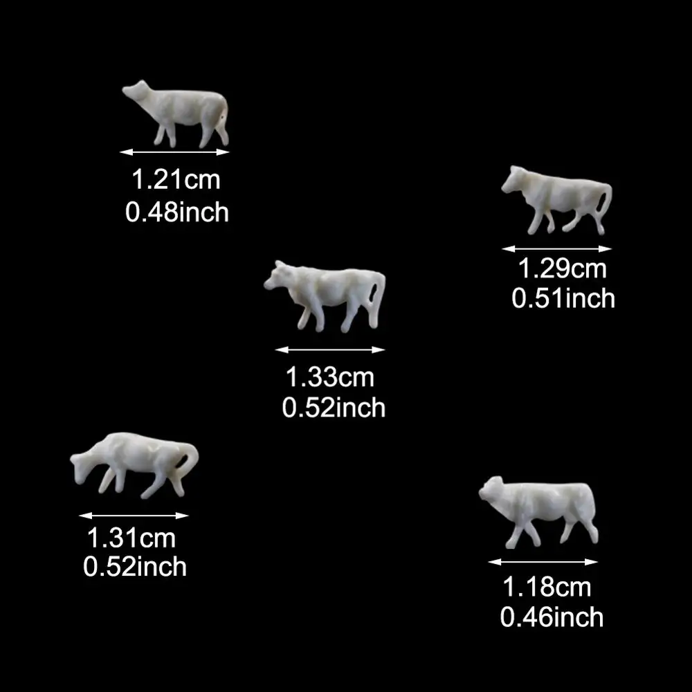 N GAUGE 2MM METAL COWS FARM ANIMALS MODEL KIT 