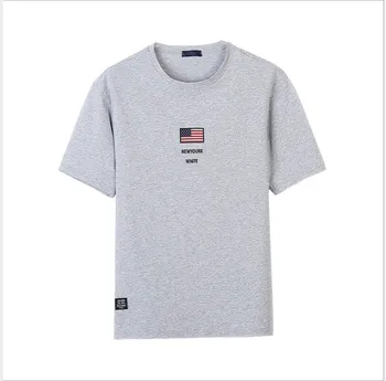 

Summer new women's street letter characters print loose short-sleeved T-shirt 9519