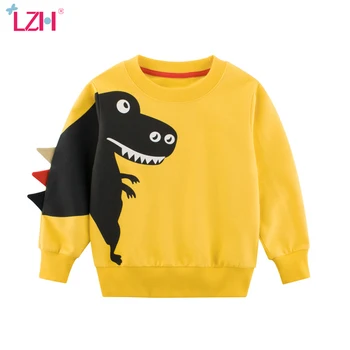 

LZH Baby Boys Hoodies For Kids Sweatshirt Toddler Girls Cotton Dinosaur Cartoon Children Sweatshirts Autumn Winter Clothes Tops
