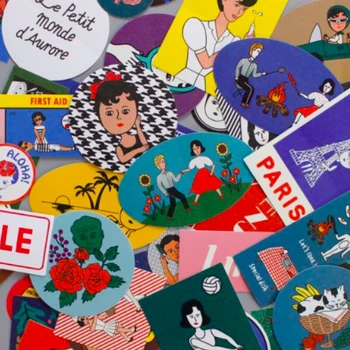 

50Pcs/lot Lovely Stickers Korean Style Strange Uncle Aunt Stickers For Car Phone Luggage Laptop Bicycle Decal Sticker