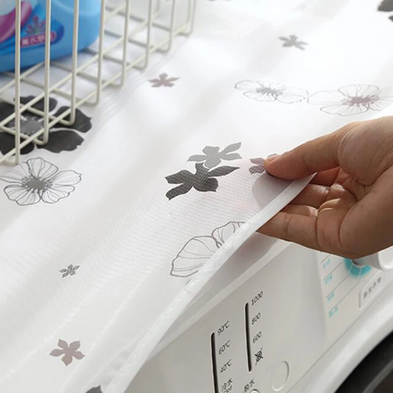 Multipurpose Washing Machine Cover Classic Colorful Refrigerator Pocket Fashion Dust Proof Cover Dust Household Home Textile dust cover