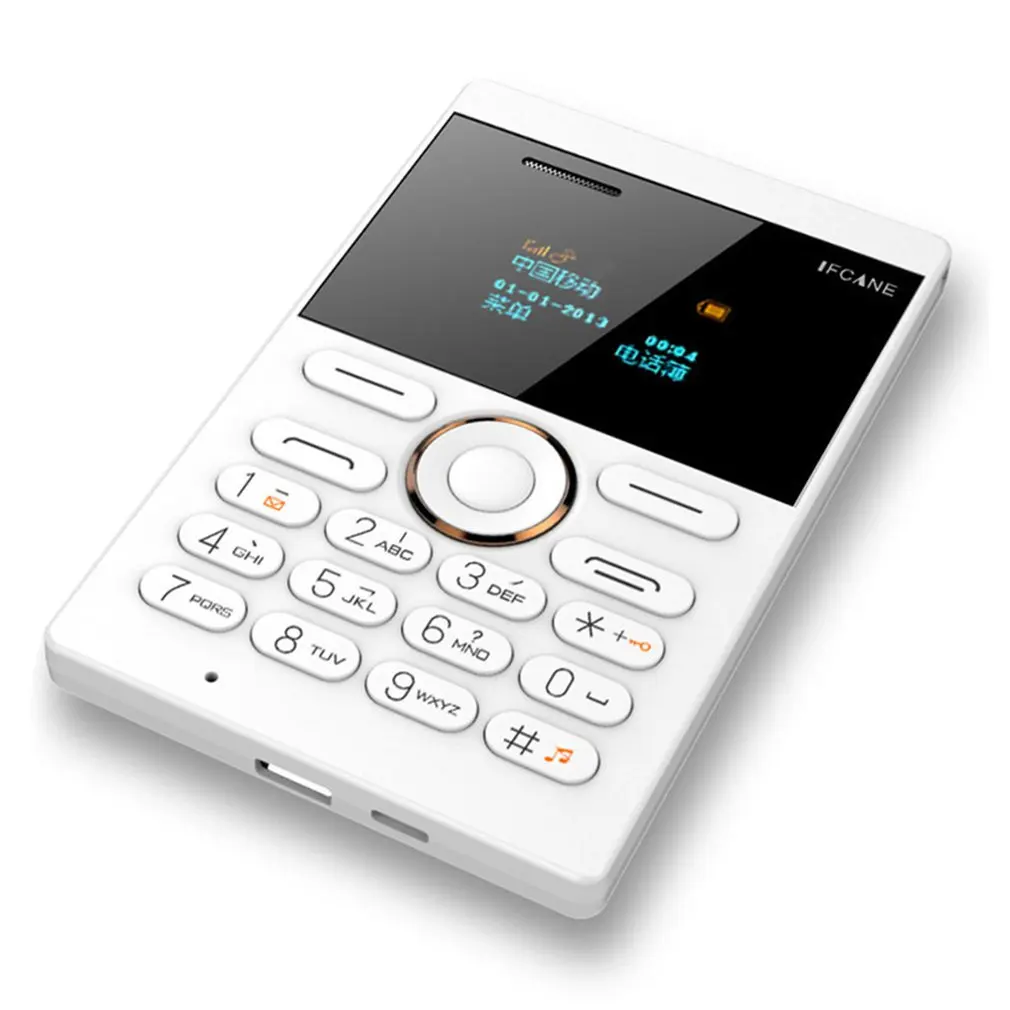 

E1 Mini Cell Phone Student Version Ultra Thin Mini Card Mobile Phone Fm Radio