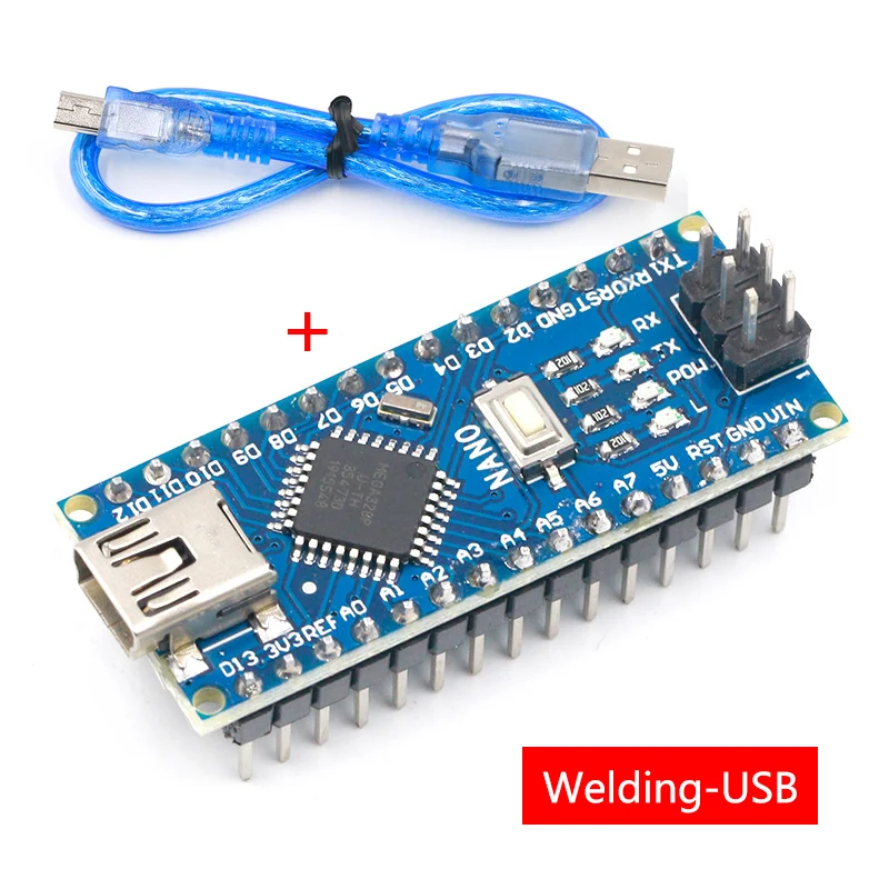 Плата плата совместимая с контроллером arduino Nano 3 0 Atmega328 макетная модулем WAVGAT без USB