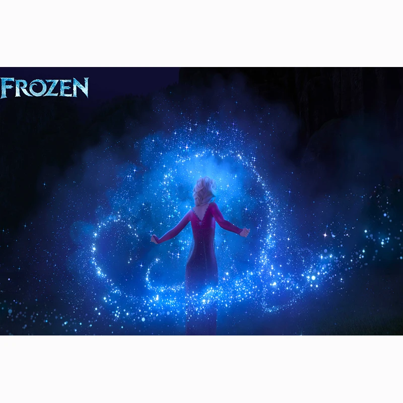 Disney Frozen Anna Elsa Princess Party Backdrops For Photo Customize Happy Birthday Kids Party Decorations Baby Shower 