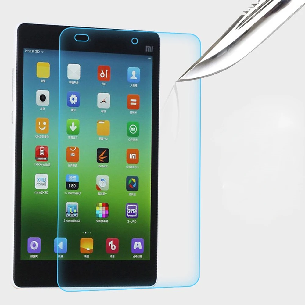 CAMDEMS 200SETS 2in1 9H Tablet Tempered Glass Screen Protector For XIAOMI 1 2 3 4 4 plus tablet film guard protective with box