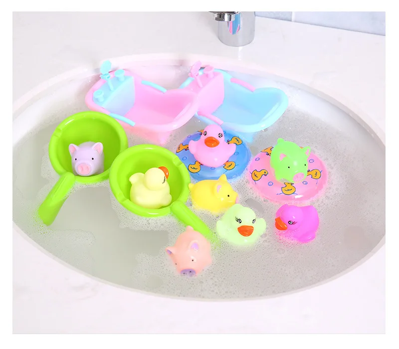Детские игрушки для детей водные игрушки детские игрушки для ванной BB под названием Копилка утка комплект игрушек для животных водная стручка