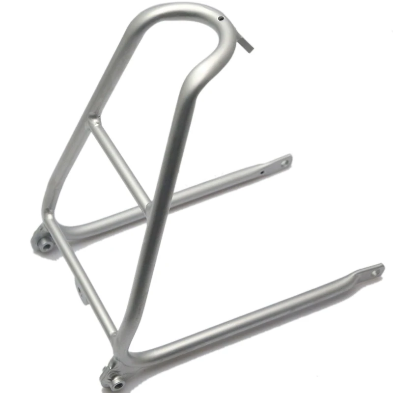 Алюминиевая задняя стойка Q типа для велосипеда Brompton 148G - Цвет: silver
