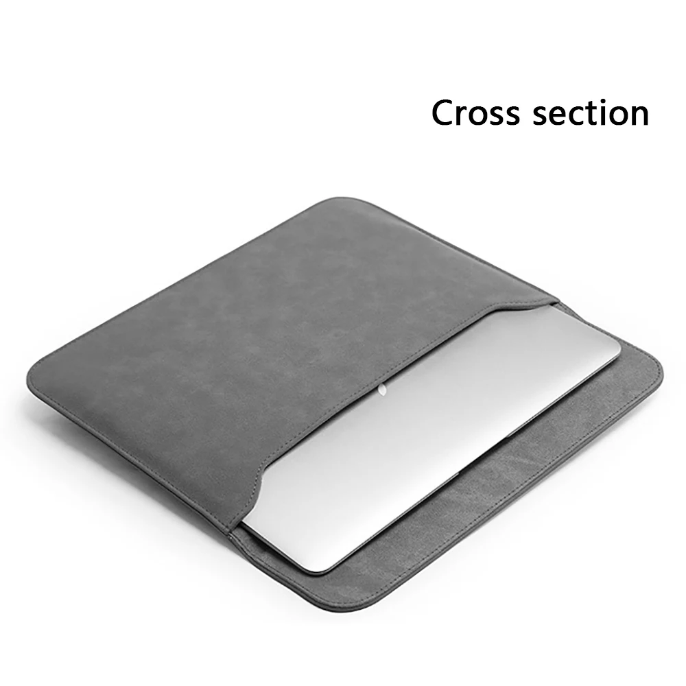 

Notebook Bag 11/12/13.3/14 /15.6 Inch Ultra Thin Soft PU Liner 2020 Solid Color for Xiaomi/huawei/macbook/Laptop Sleeve Unisex