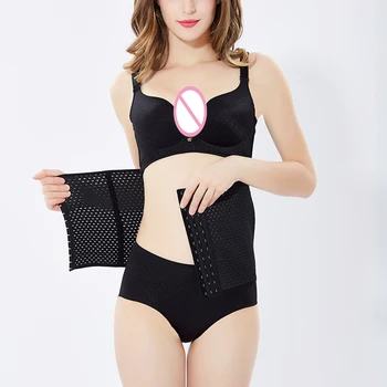

2019 New Women Waist Body Shaper Trainer Belt Strap Shapewear Steel Boned Corset Postpartum Belly Slimming Underwear Modeling