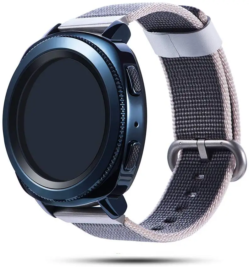 Тканый нейлоновый ремешок для samsung Galaxy Watch 46 мм 42 мм Active 2 huawei GT 2 ремешок Magic Huami Amazfit браслет 22 мм 20 мм - Цвет ремешка: gray