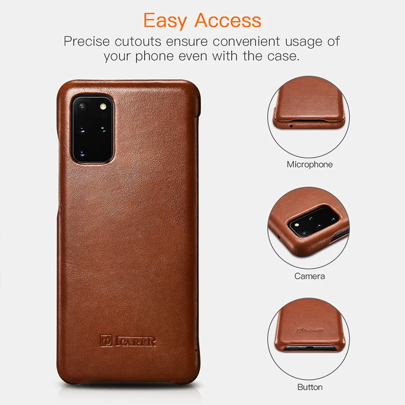 Genuine Leather Flip Case for Samsung Galaxy S20 ultra Luxury Protective Phone Cover For Sumsung S20 Plus