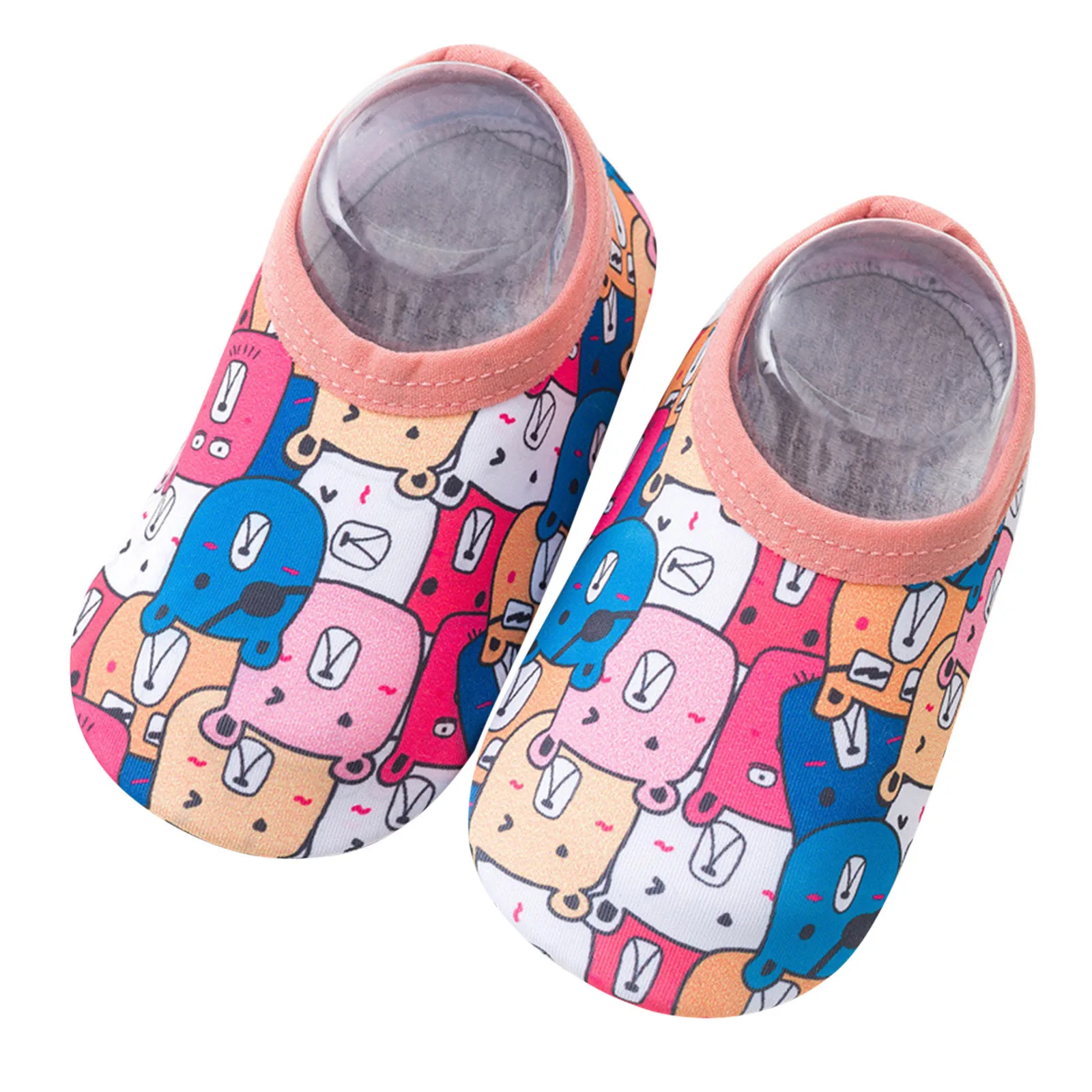 Baby Kids Boys Girls Cartoon Swim Water Shoes Barefoot Aqua Socks Non-Slip Shoes Girl Surf Fishing Diving Indoor Outdoor Slipper baby shoes water sports shoes children slippers