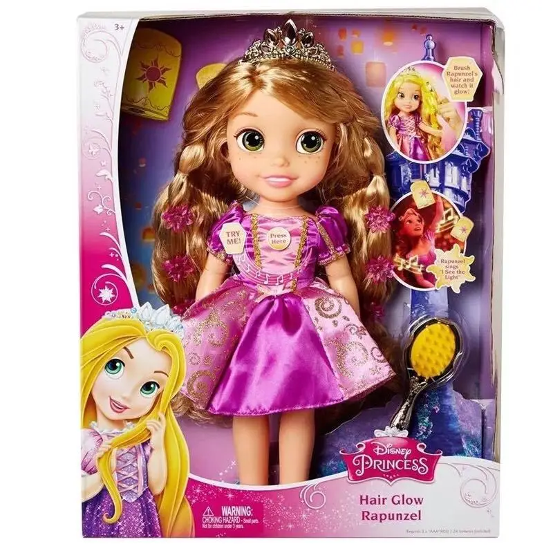 WZP PONG 38 см Disney Tangled Рапунцель длинные волосы принцесса фигурка куклы игрушки ПВХ