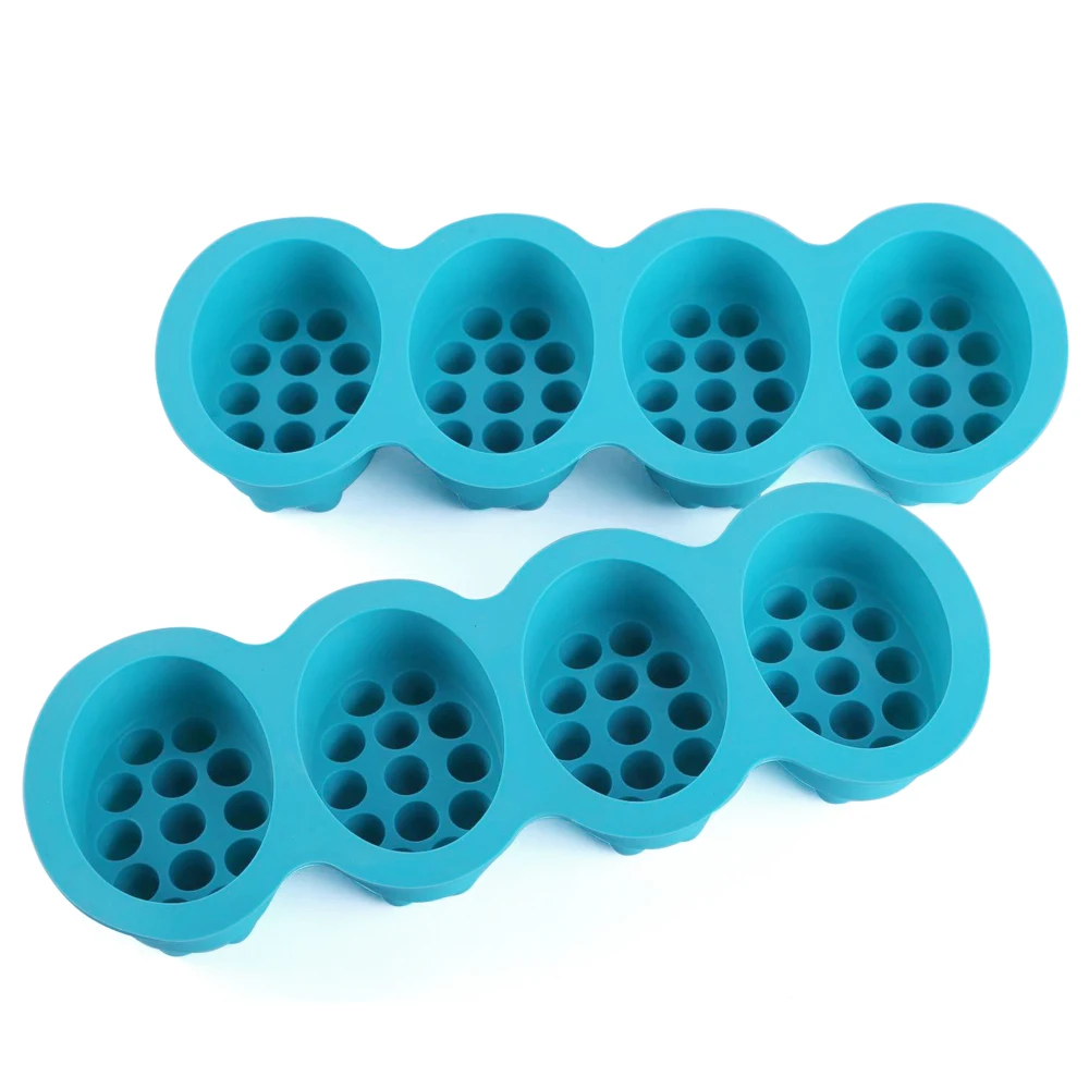 4 Cavity Silicone Soap Mold Massage Therapy Bar Soap Making Tools DIY Homemade.