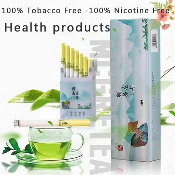 

Green tea Herbal cigarette Draws great Free shipping clearing lung No Nicotine & Tobacco Quit smoking No tar