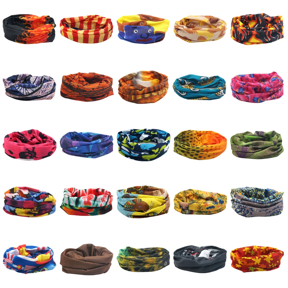 Bufanda mágica para deportes al aire libre, pañuelos para ciclismo, Bandana de ciclismo, calentador de tubo para el cuello, diadema para senderismo para mujer, oferta barata