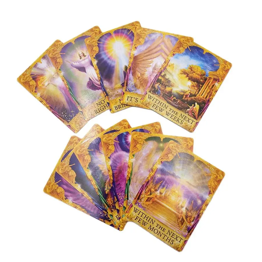 Answer Oracle Cards Divination Fate Gameplay Family Entertainment Party Table Playing Beautiful Angel Tarot Board Game | Спорт и