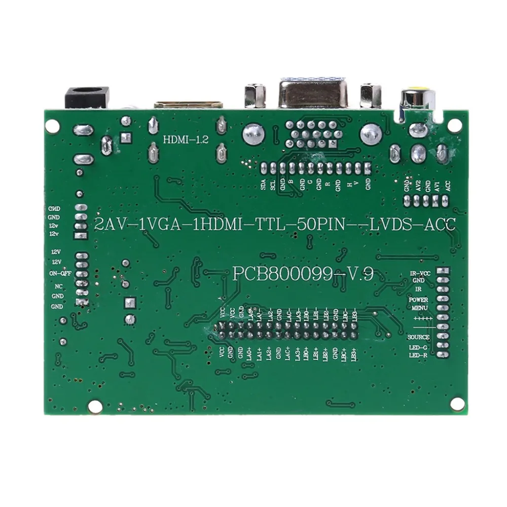 1 компл. Дистанционное управление HdMI VGA 2AV 50PIN для AT070TN90 92 94 Модуль платы драйвера