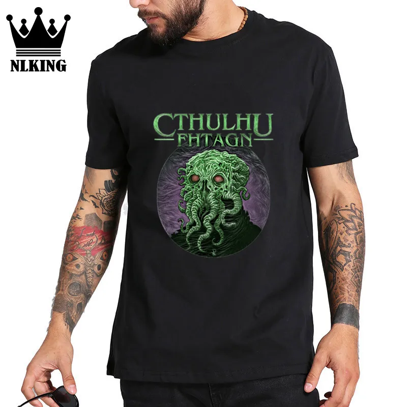 Cthulhu Fhtagn-Azhmodai 2019 футболка мужские футболки хипстер с коротким рукавом принт