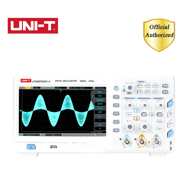 

UNI-T UTD2102CEX-II 100MHz Digital Phosphor Oscilloscope 2 Channels 1GS / s Sampling Storage Oscilloscope