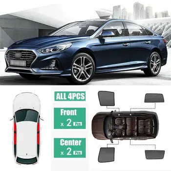 

For Hyundai Sonata 2015-2018 4Pcs Windows Sunshade Ray Protector Mesh Block Privacy Visor